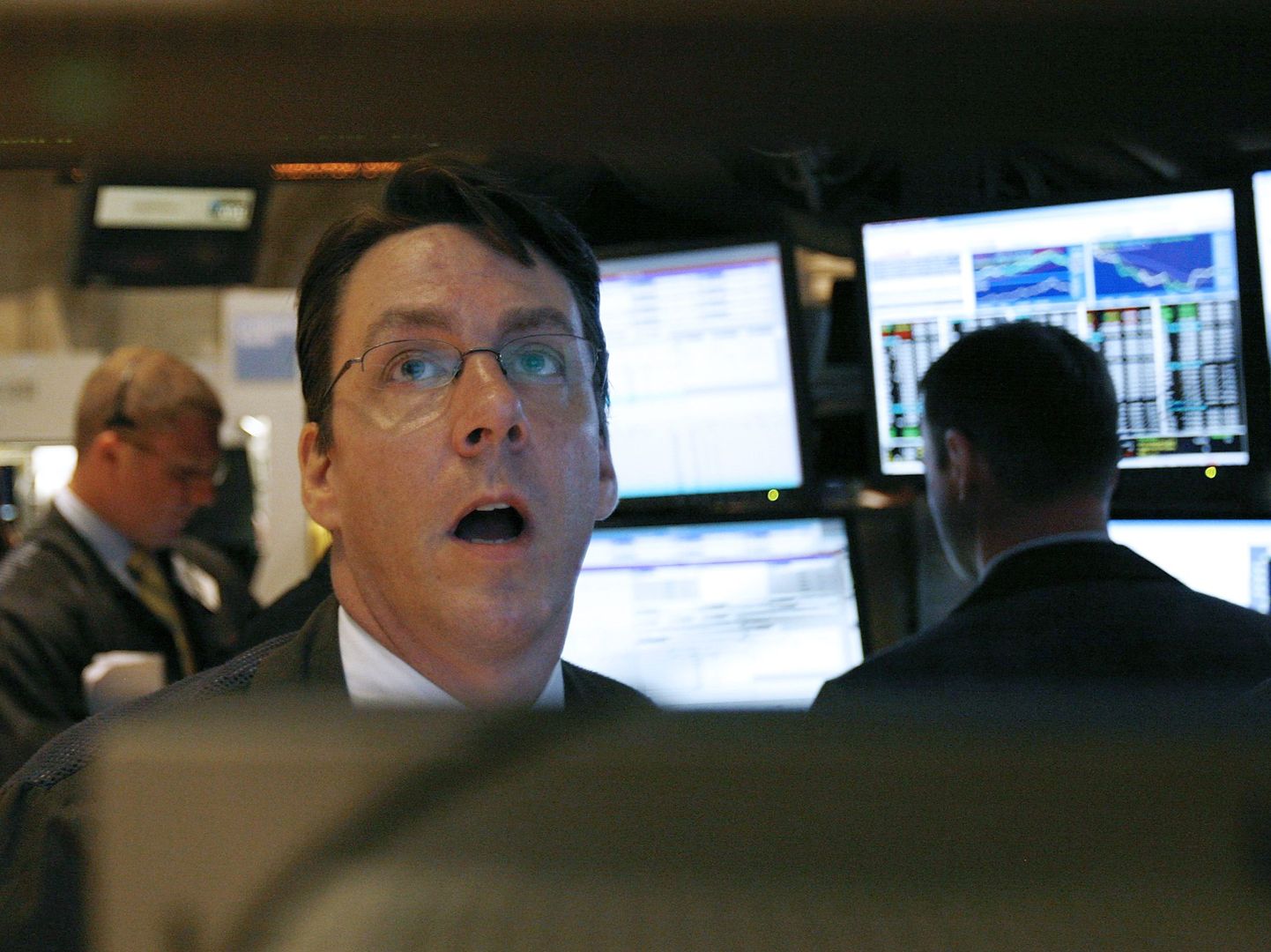 Arhiivifoto: NYSE aktsiamaaklerid 15. septembril 2008, kui Lehman Brothers pankrotiavalduse esitas.