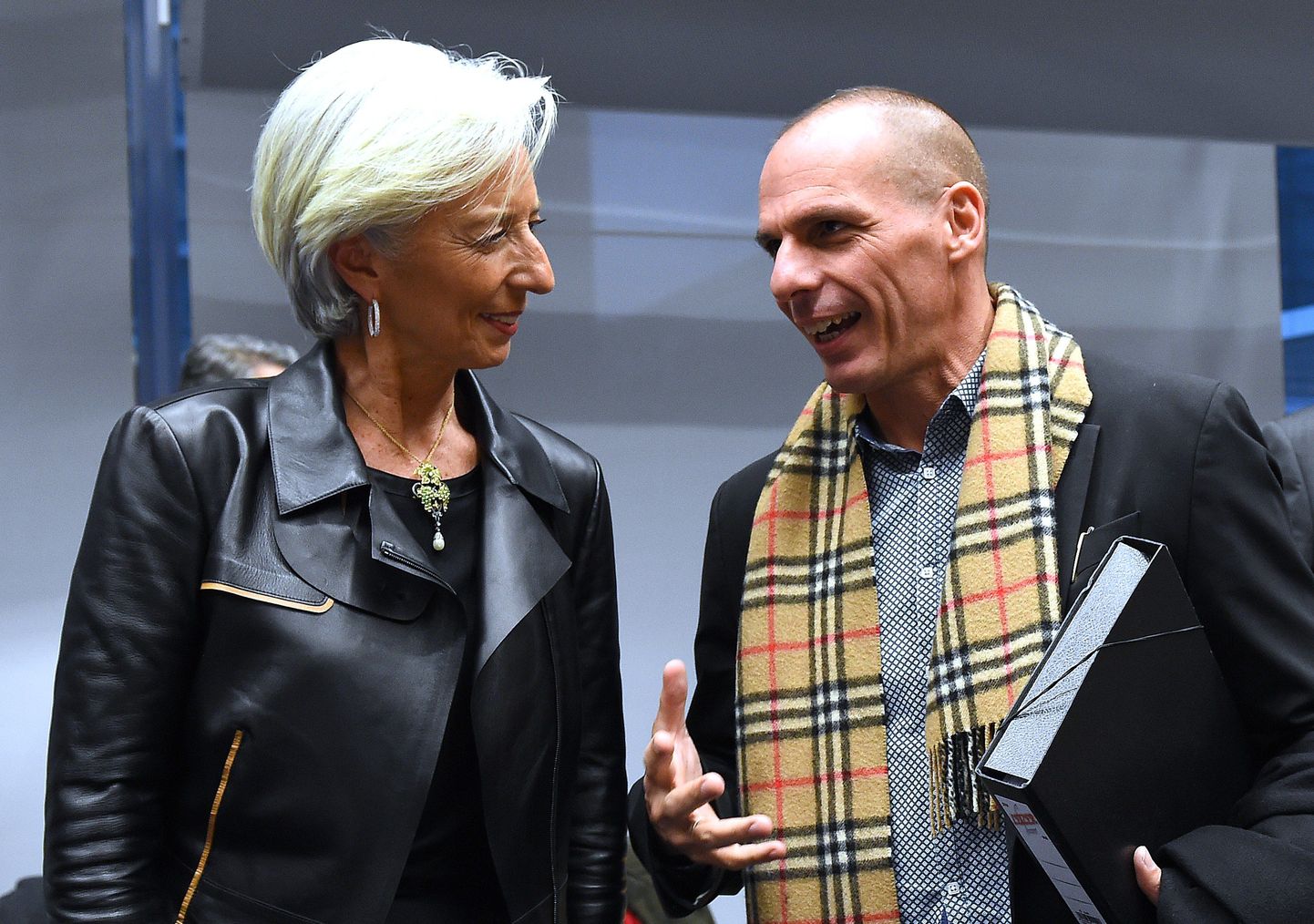 IMFi Christine Lagarde (vasakul) ja Kreeka rahandusminister Yanis Varoufakis.