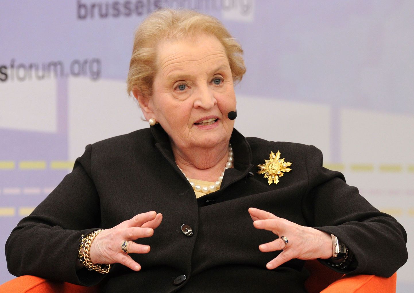 Madeleine Albright Brüsselis toimunud nõupidamisel märtsis 2010.