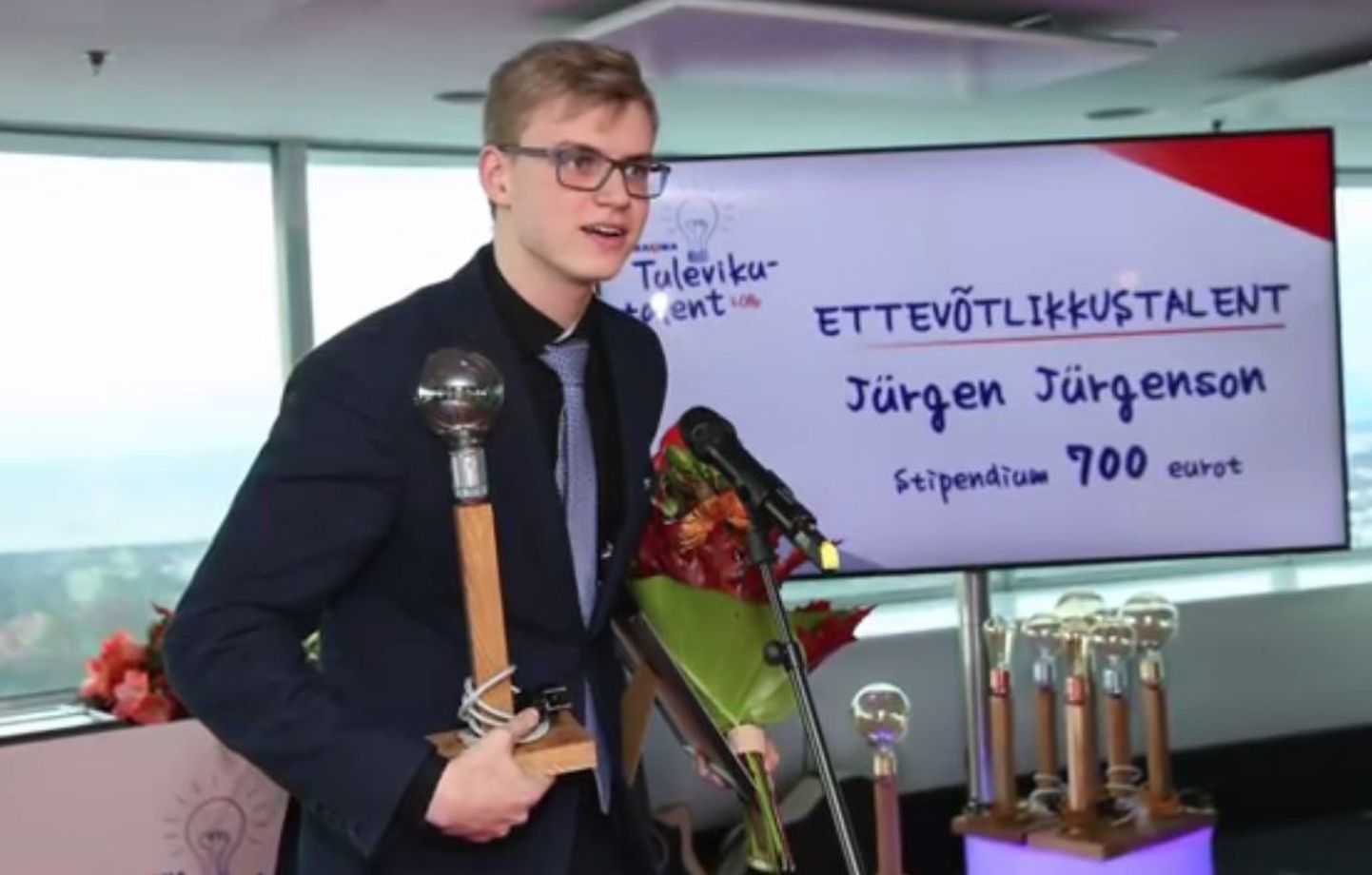 Stipendiumikonkursi «Tulevikutalent» möödunud aasta võitjad Jürgen Jürgenson