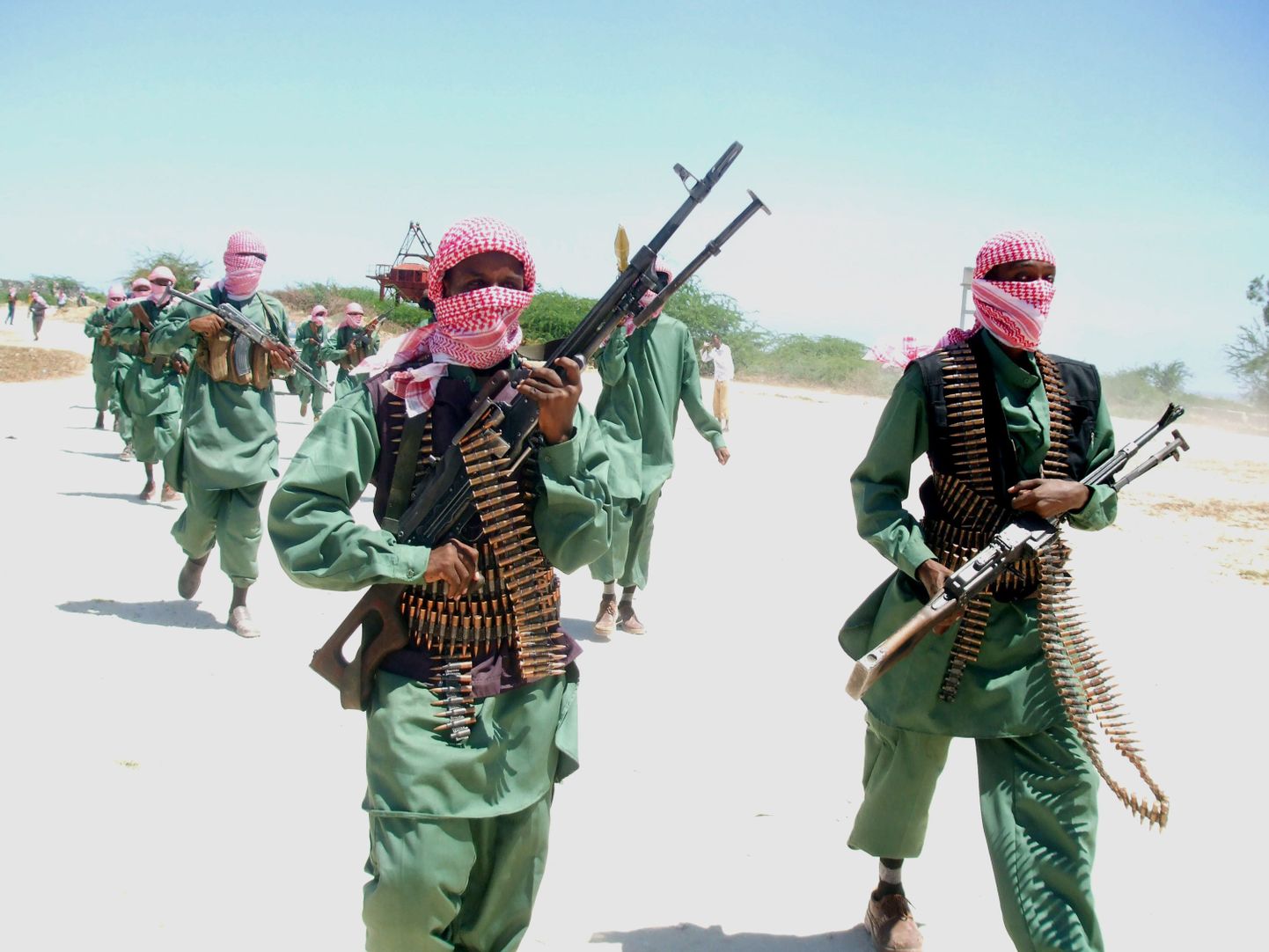 Al-Shababi võitlejad selle organisatsiooni kodumaal Somaalias.