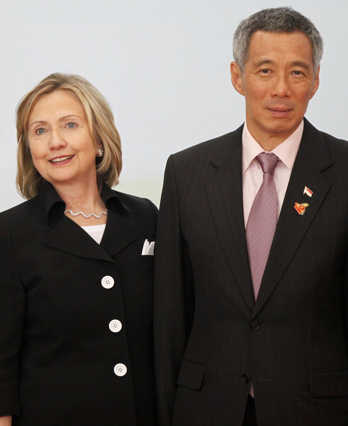 USA välisminister Hillary Clinton ja Singapuri peaminister Lee Hsien Loong.