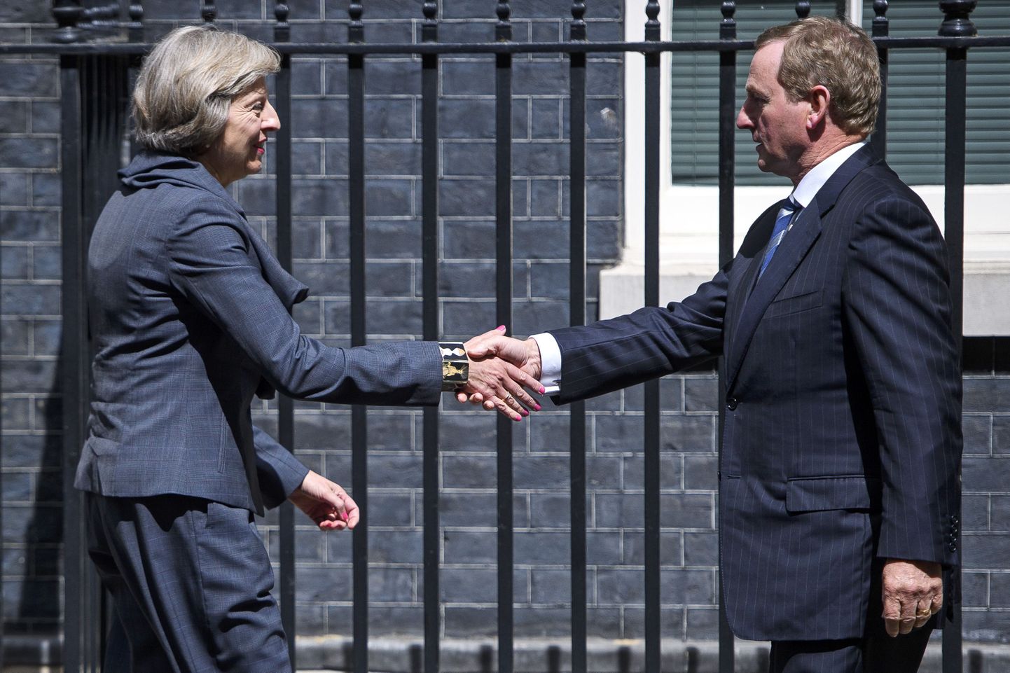 Suurbritannia peaminister Theresa May tänasel kohtumisel Iirimaa peaministry Enda Kennyga.