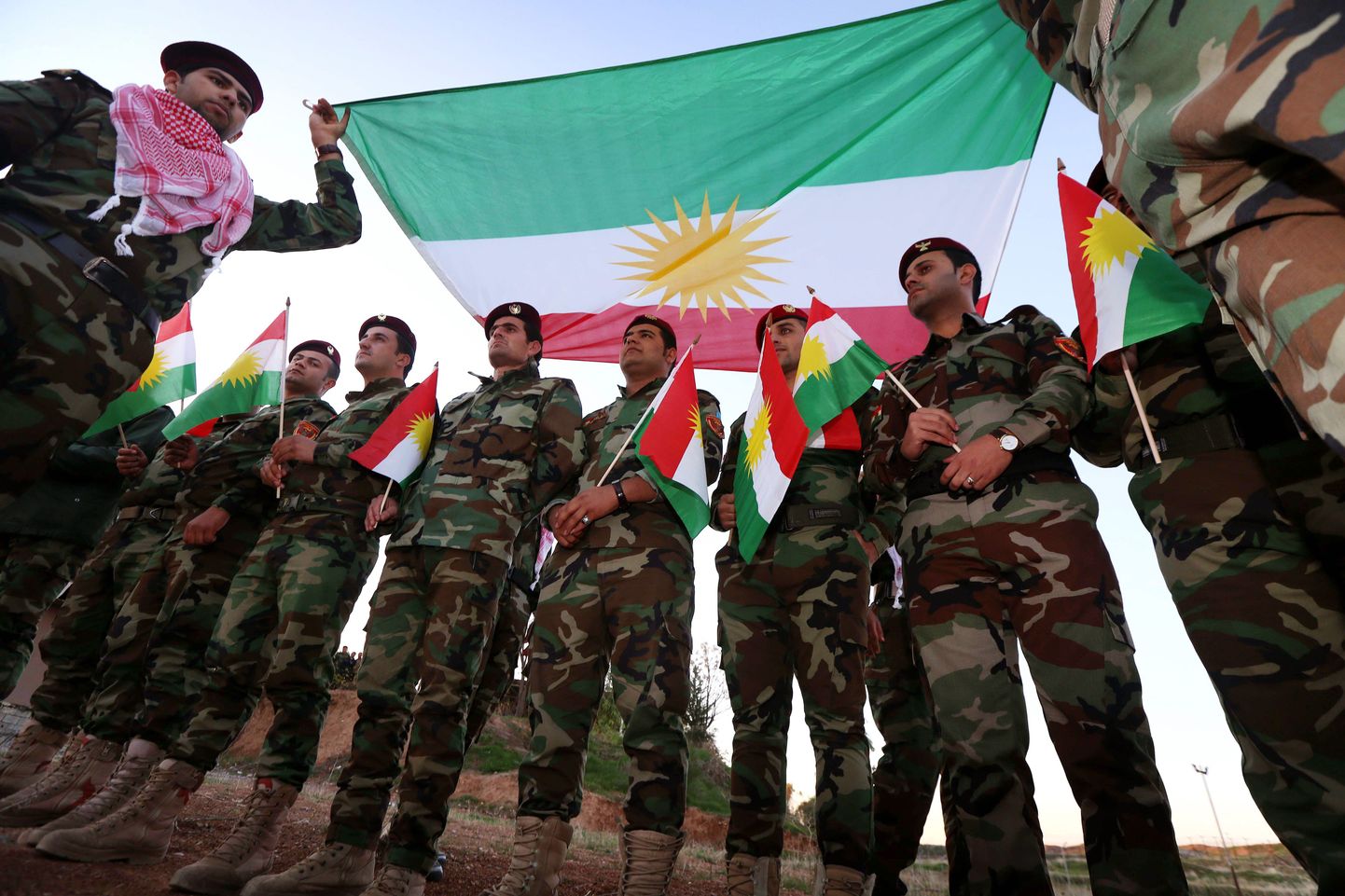Iraagi kurdide sõdurid.