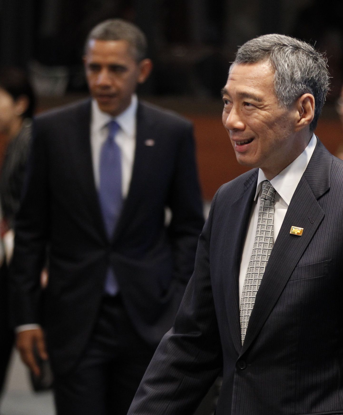 Singapuri peaministri Lee Hsien Loong´i (paremal) palk on suurem kui USA presidendi Barack Obama (vasakul) sissetulek.