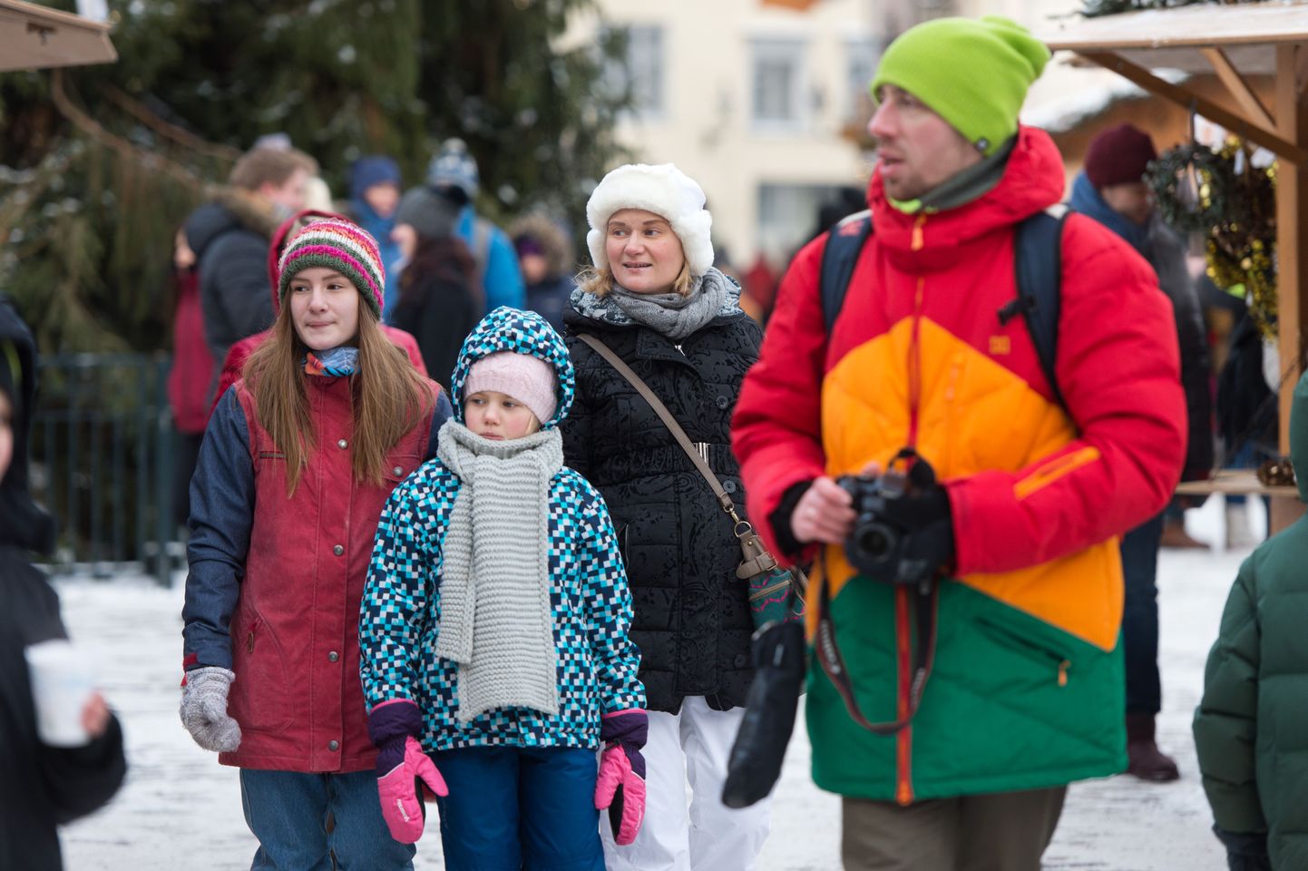 Российские туристы в Таллинне.