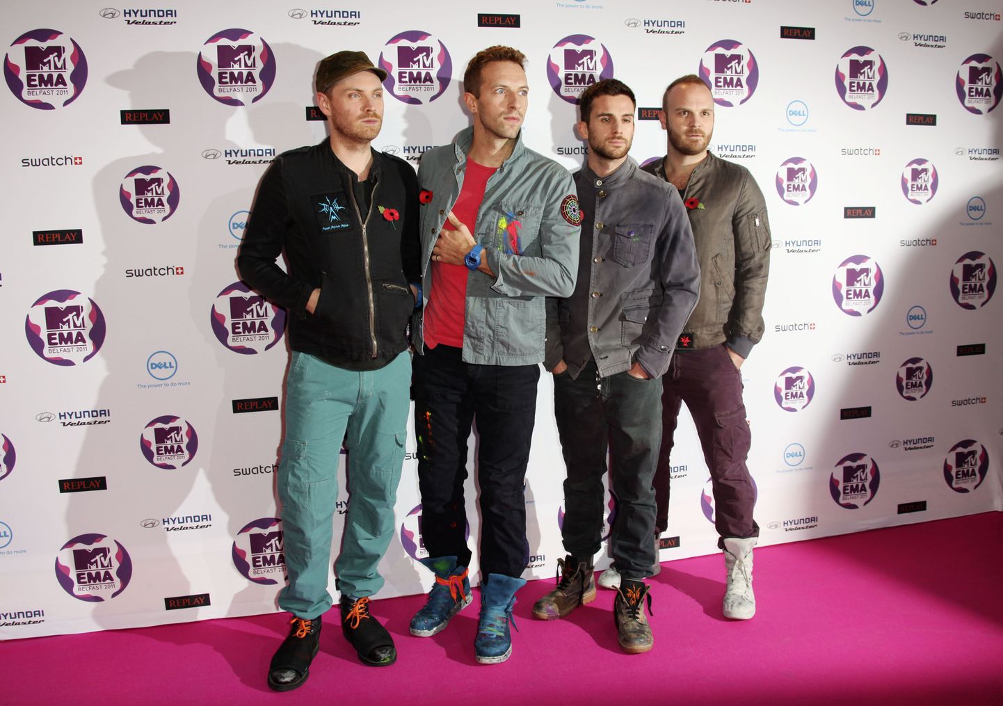 Coldplay - Jonny Buckland, Will Champion, Guy Berryman ja Chris Martin