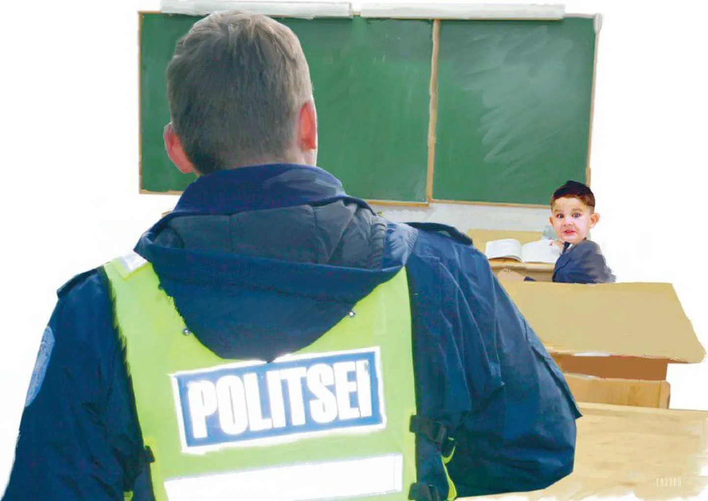 Täna külastas politsei Rakvere vene gümnaasiumi, kus hommikul pihustas üks koolipoiss garderoobis pipragaasi. Foto on illustratiivne.