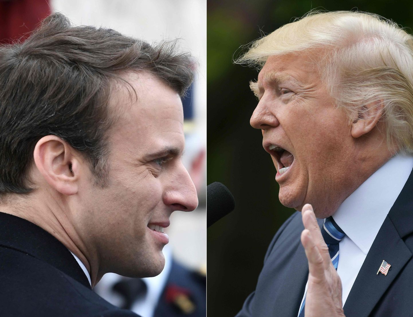 Emmanuel Macron ja Donald trump