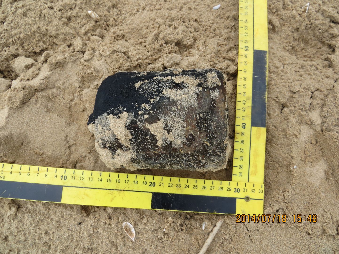 19. juulil puhkajate poolt Alajõe vallast Alajõe külast Peipsi järve kaldalt leitud Saksa päritolu hüpikmiin.