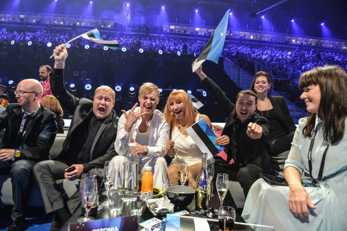 Eurovisioon 2014, esimene poolfinaal: emotsioonid Green Roomis ja lava ees