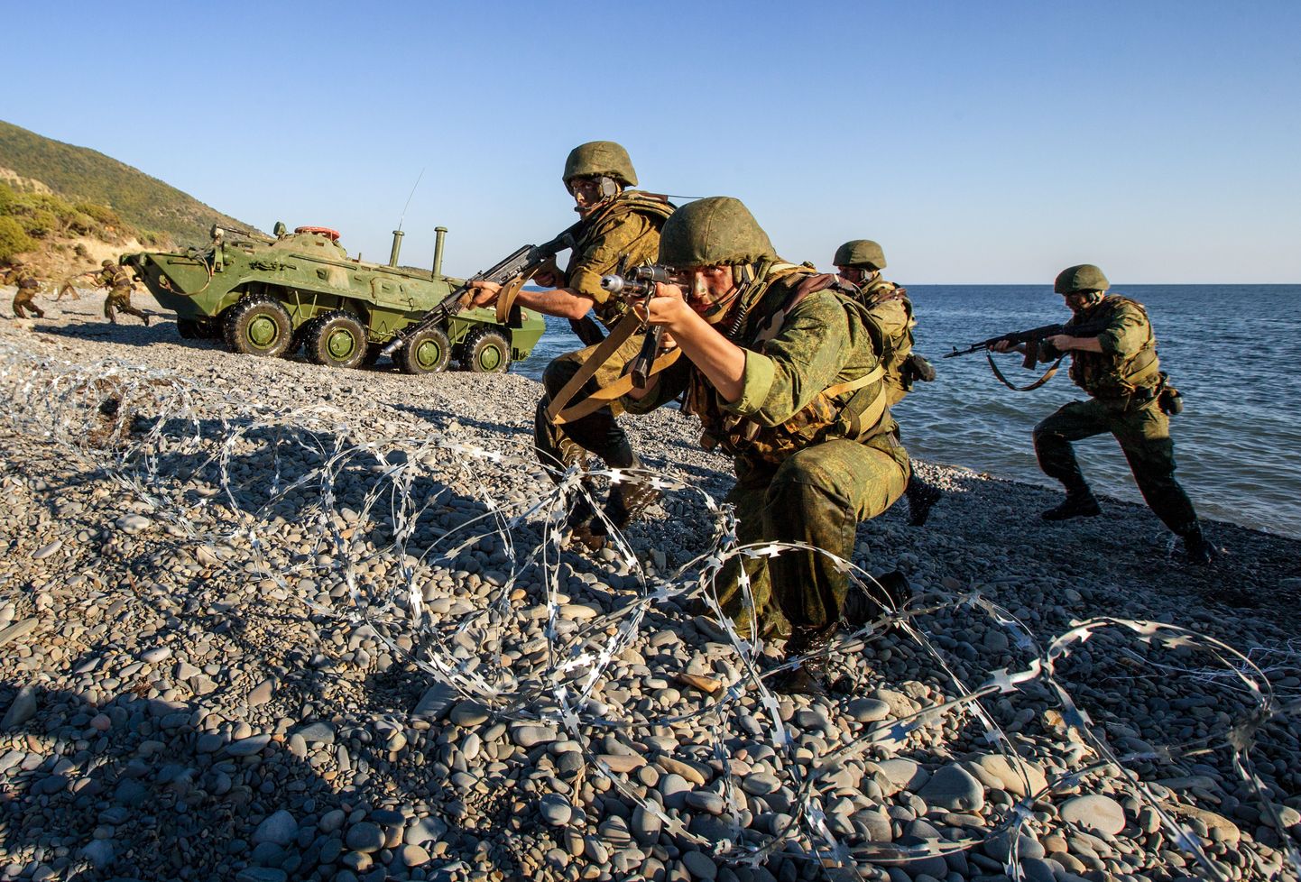 Vene sõdurid õppusel.