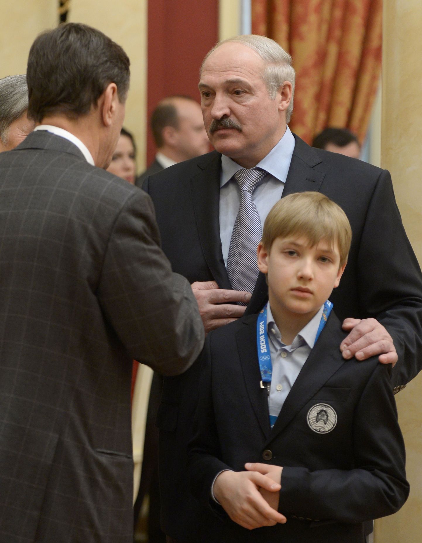 Valgevene president Aljaksandr Lukašenka ja ta poeg Kolja