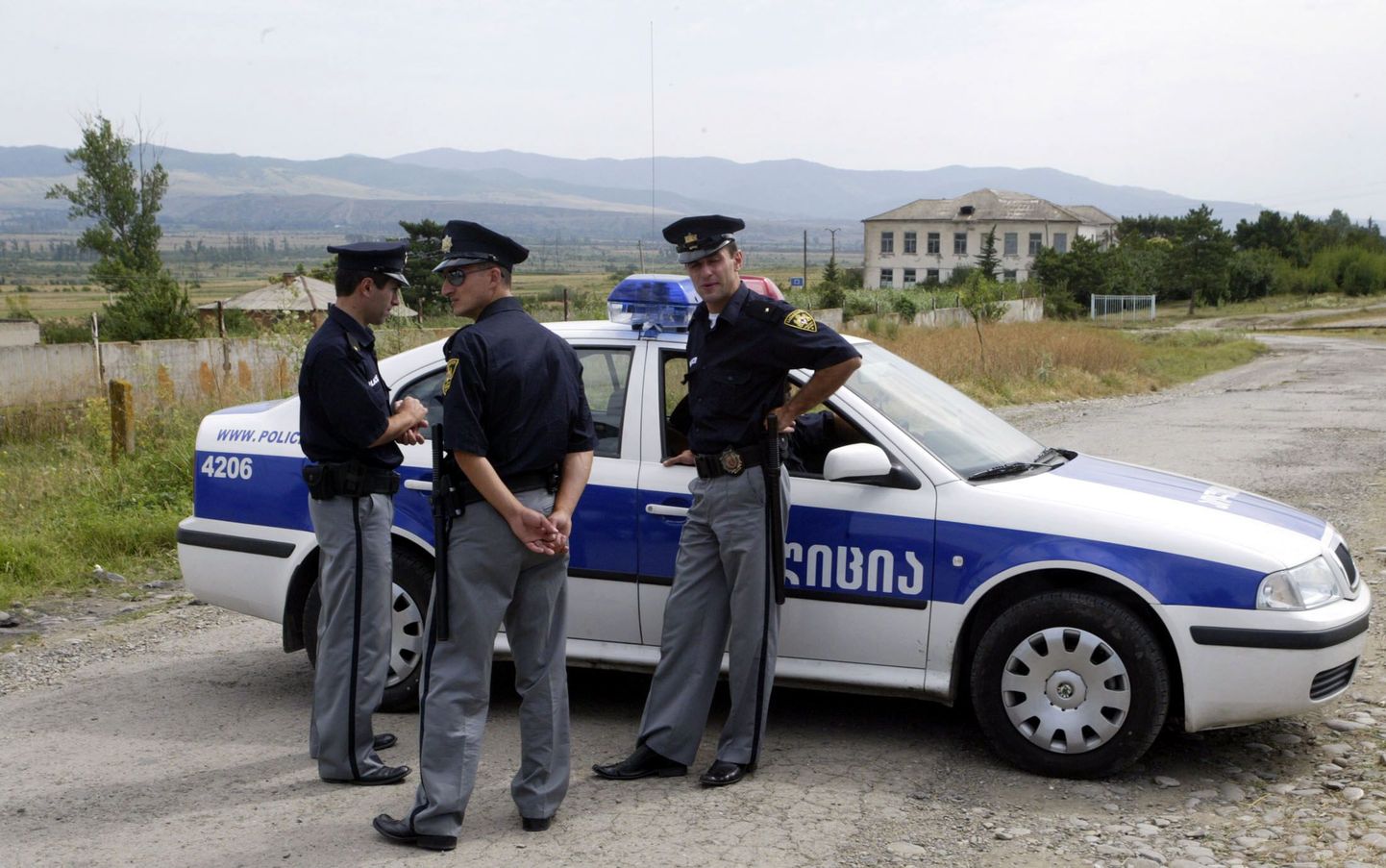 Gruusia politseinikud Lõuna-Osseetias.