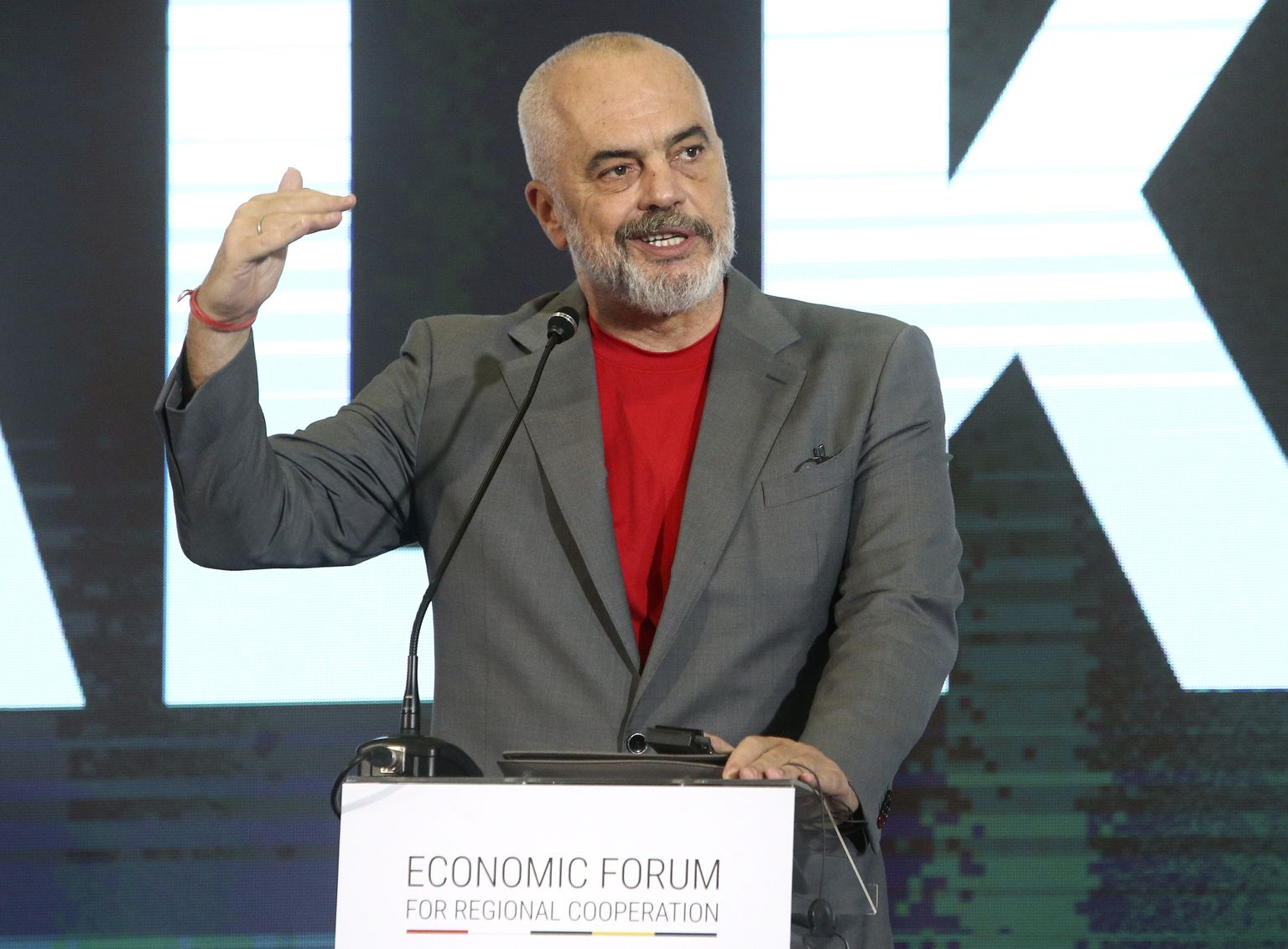 Albānijas premjerministrs Edi Rama