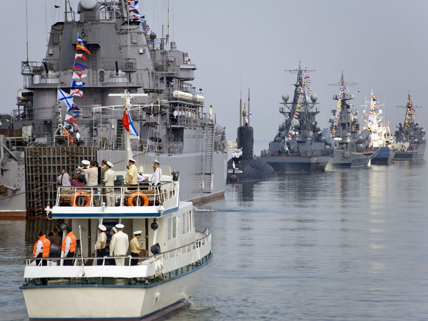 Vene sõjalaevad Kaliningradis.