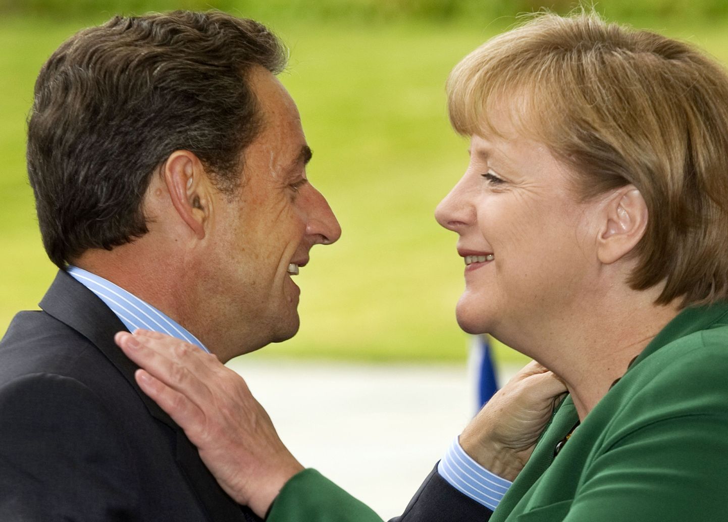 Angela Merkel ja Nicolas Sarkozy eile õhtul Berliinis.