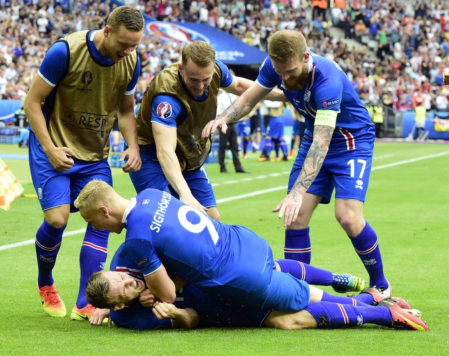 Islandi mängijad.