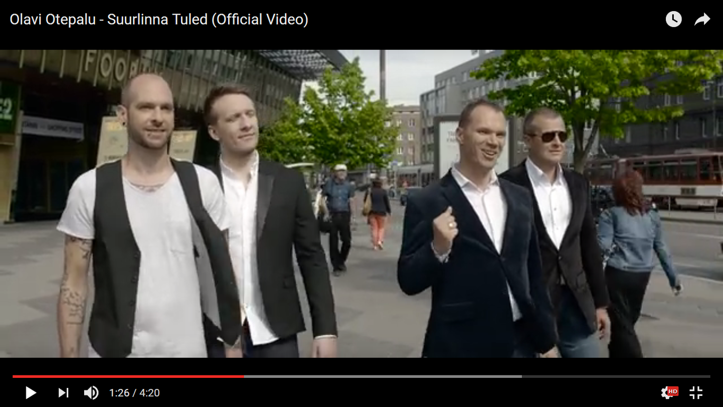 Singli „Suurlinna tuled“ värske muusikavideo filmiti droonidega Tallinna kohal