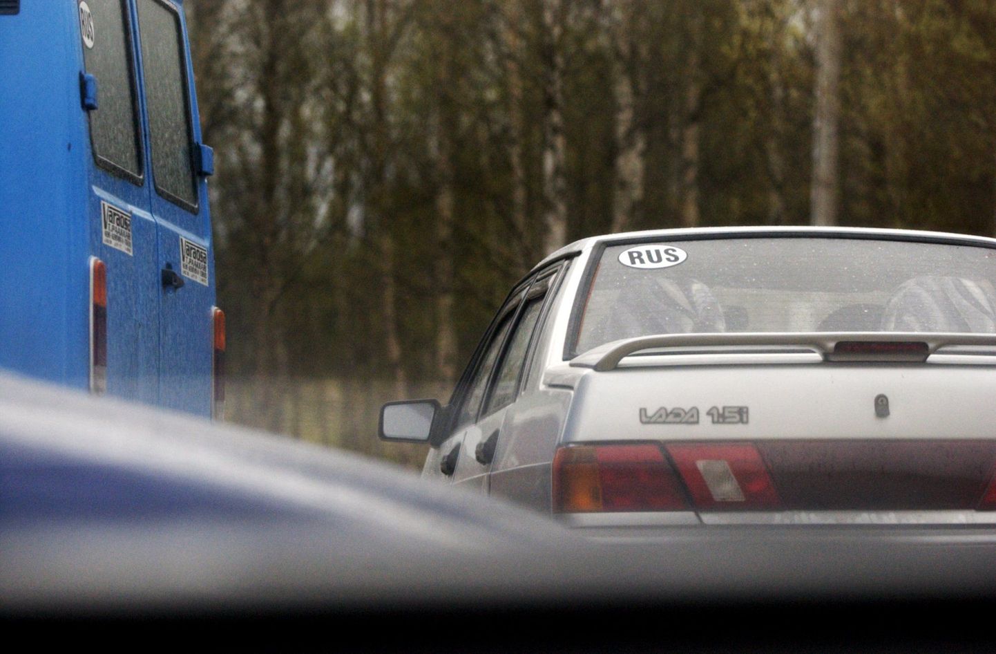 Vene tunnusmärgiga Lada Soomes