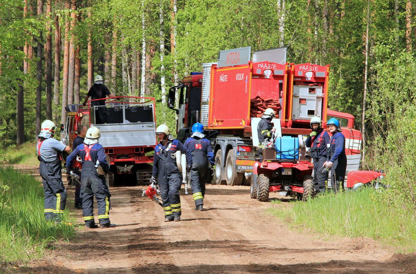 Viimane suur ühisõppus oli 27.–28. mail Valgamaal, kui päästjad mängisid läbi metsa ja maastiku tulekahju raskesti ligipääsetaval territooriumil.