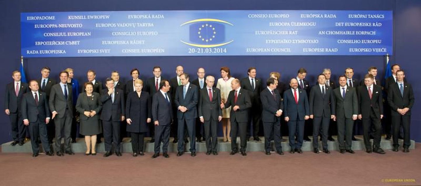 Euroopa Ülemkogu hiljutine kohtumine Brüsselis.