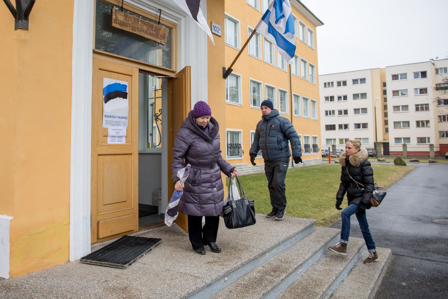 Valimispäev Tallinna Põhja-Tallinna valimisjaoskonnas.