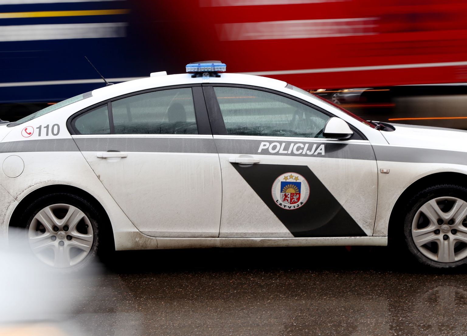 Valsts policijas automašīna. Attēls ilustratīvs.