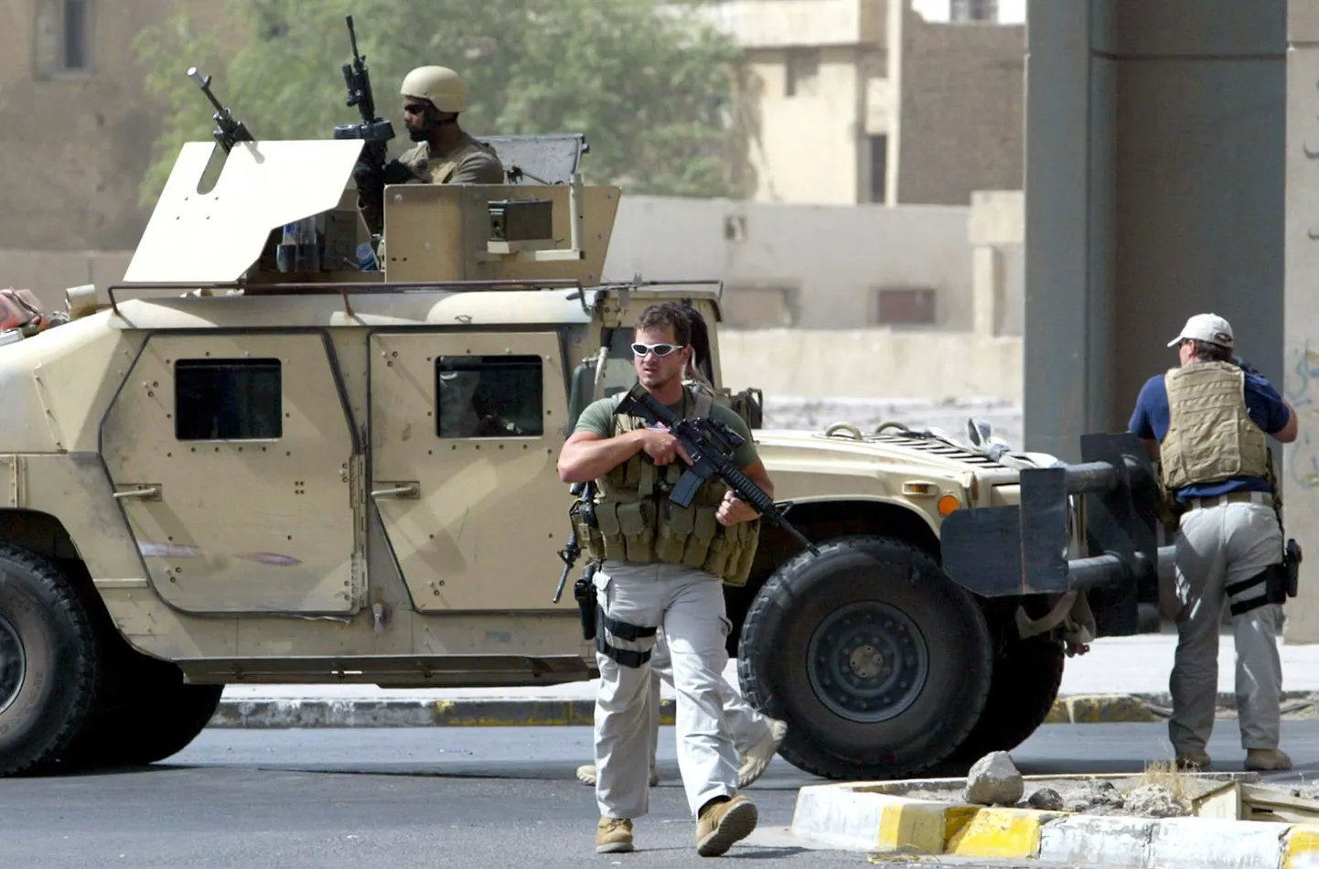 USA eraturvafirma Blackwater töötajad Bagdadis nelja aasta eest tehtud fotol.