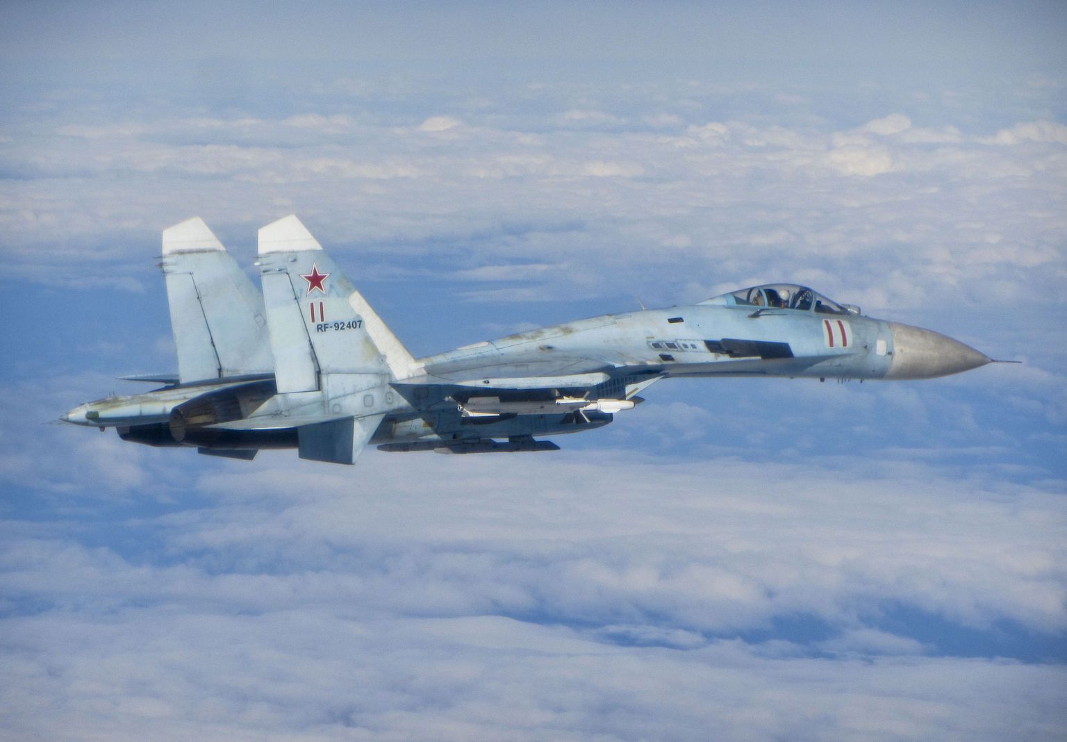 Vene hävituslennuk SU-27.