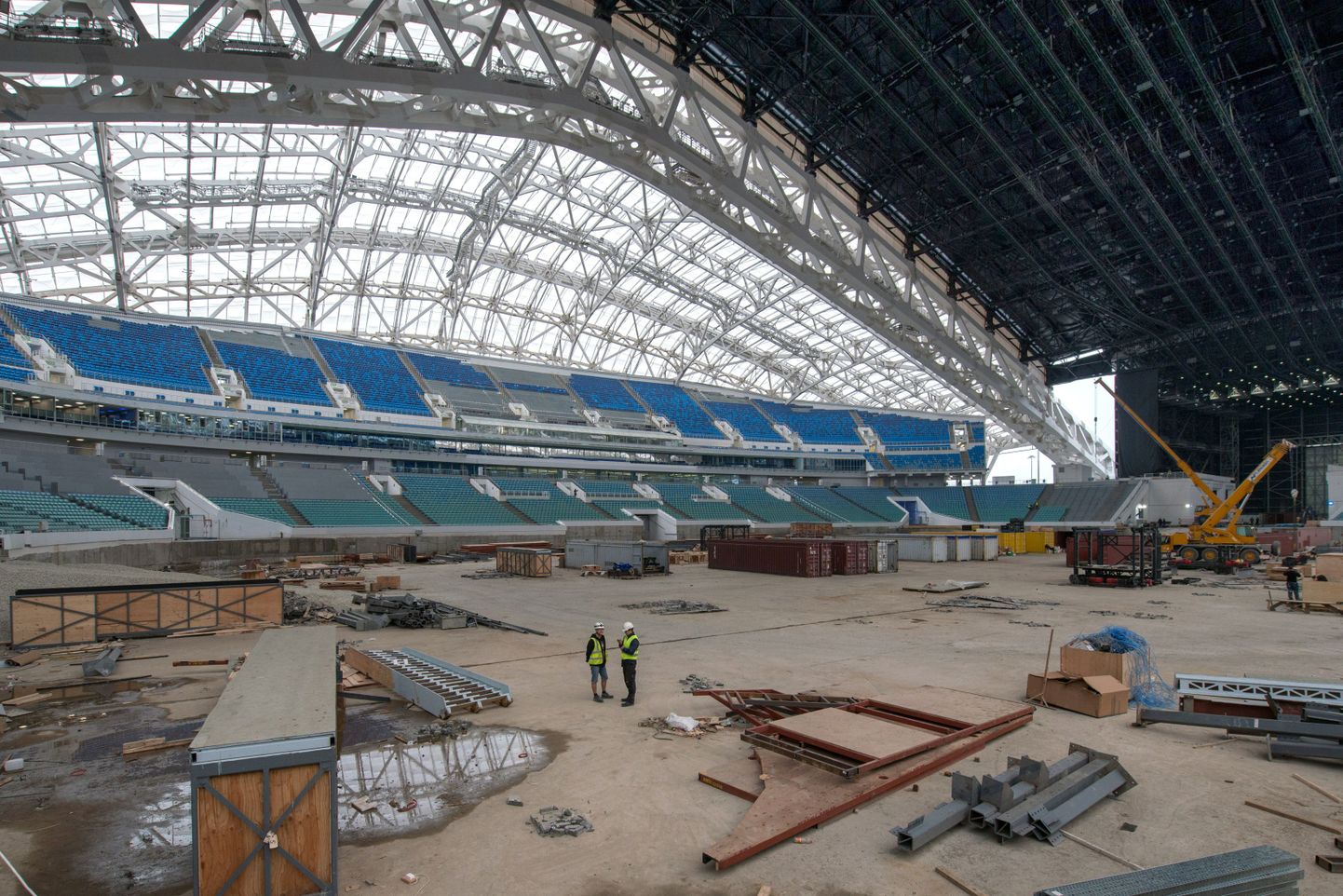 Реконструкция стадиона "Фишт" в Сочи.