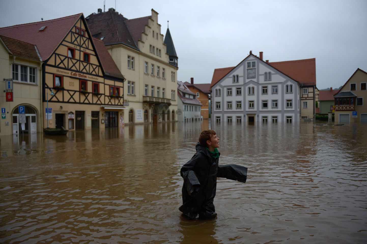 Üleujutus Ida-Saksamaal Wehlenis.