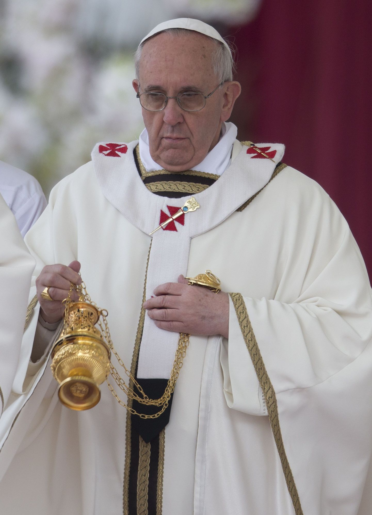 Paavst Franciscus lihavõttemissal.
