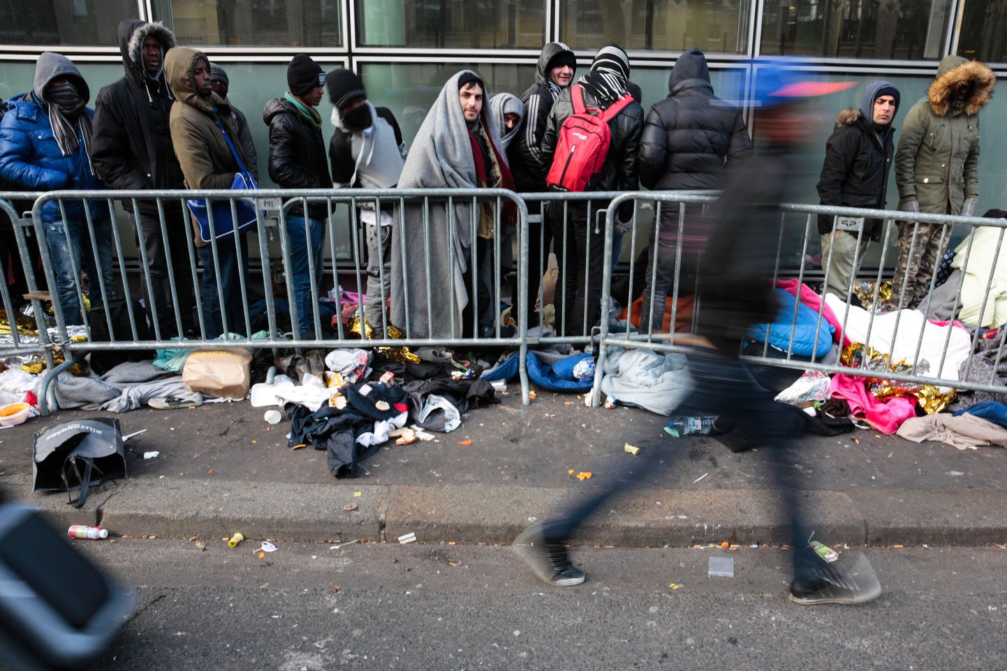 Беженцы во Франции.