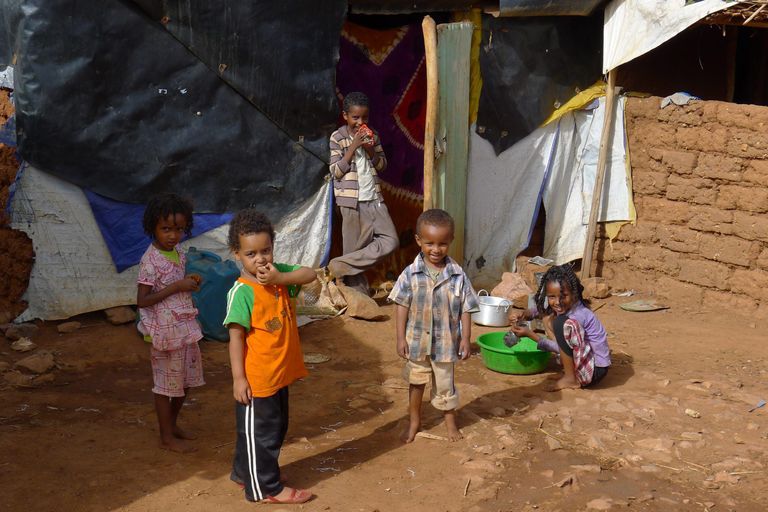 Eritrea lapspõgenikud Etioopia võimude loodud laagris.