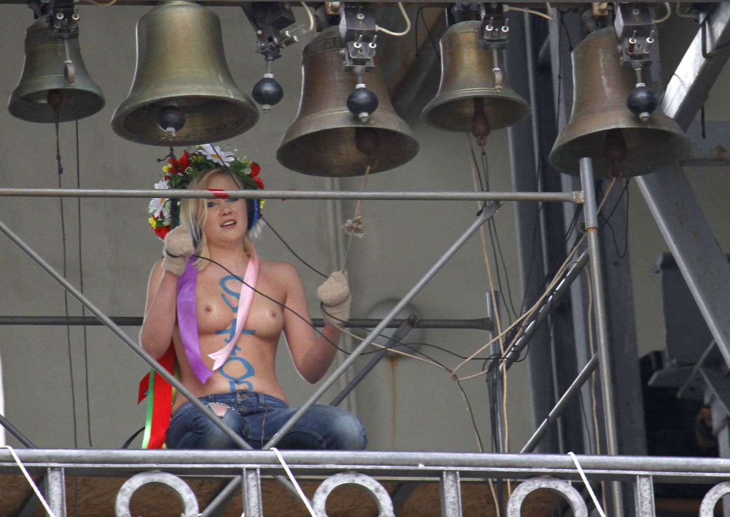 На акции FEMEN "Набат"
