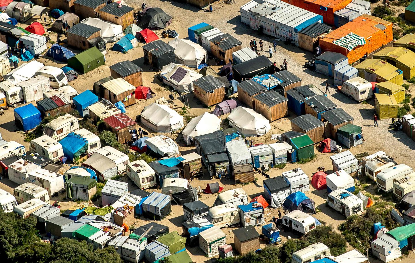 Calaisi sisserändajate laager.