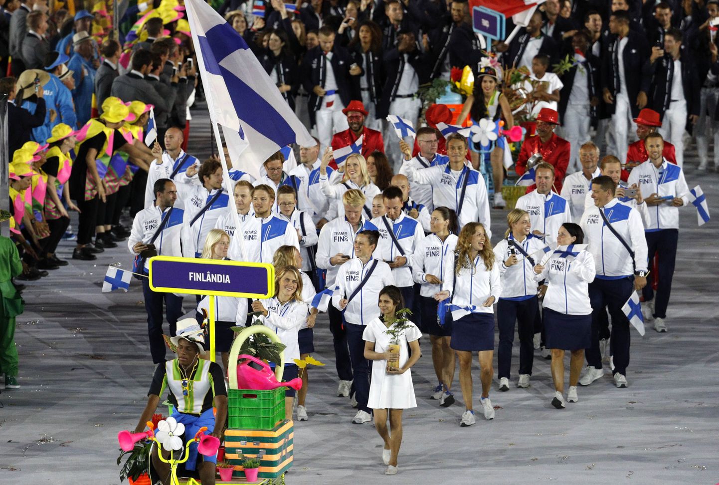 Soome olümpiakoondis Rio avatseremoonial.