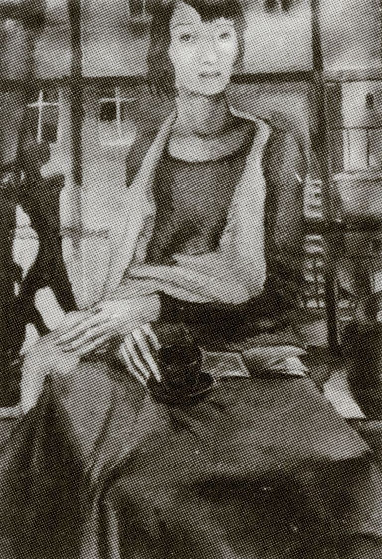 Karin Luts. Daam aknal. 1928. Õli