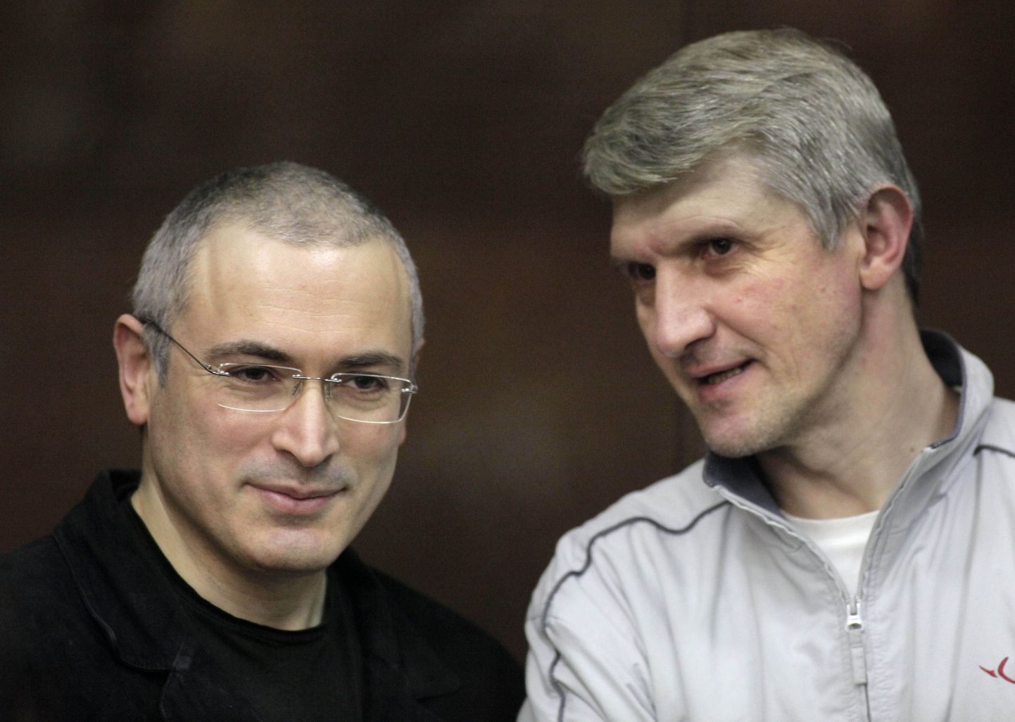 Mihhail Hodorkovski ja Platon Lebedevi (paremal) ühispilt aastast 2010.