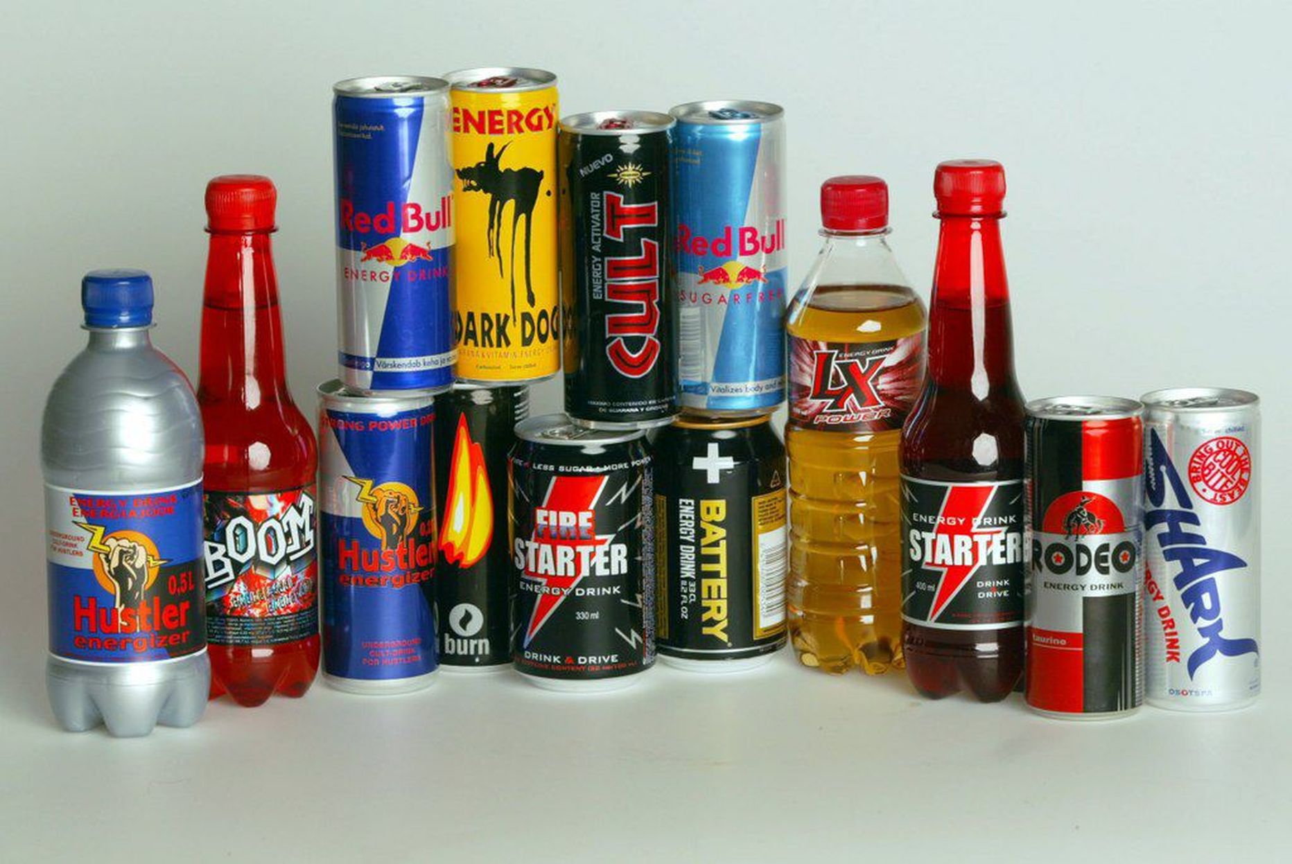 Energiajoogid. Foto on illustreeriv.