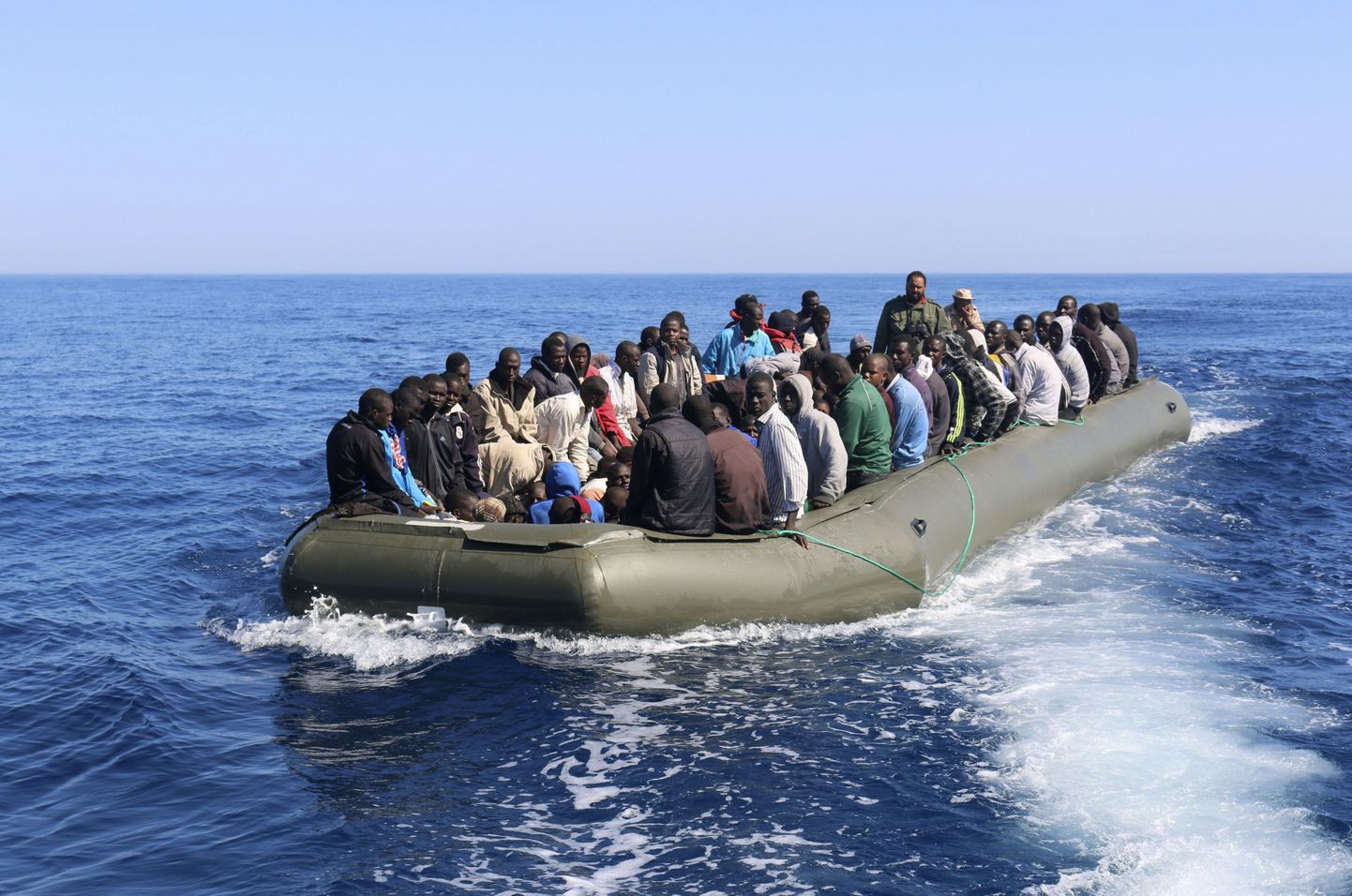 Immigrandid paadiga merel