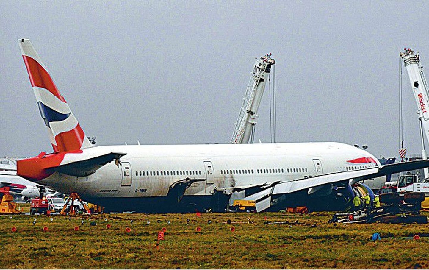 British Airwaysi Boeing 777 õnnetuse järel.