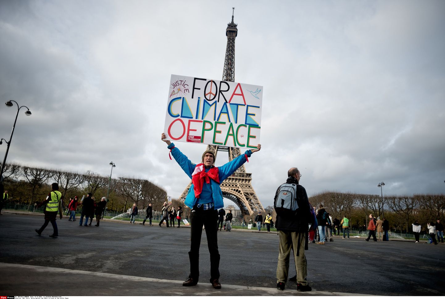 Kliimaaktivist Pariisis.