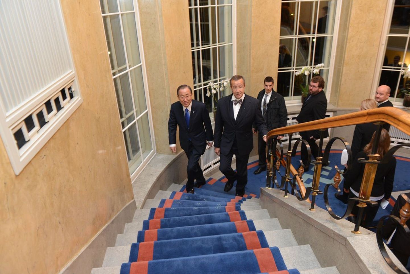 ÜRO peasekretär Ban Ki-moon ja president Toomas Hendrik Ilves