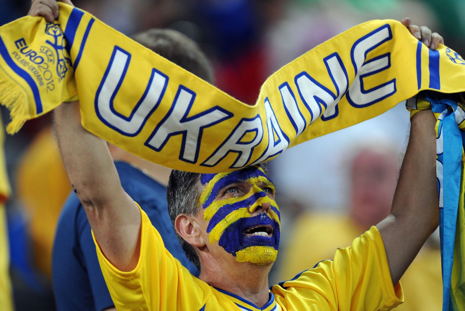 Украинский футбольный болельщик.