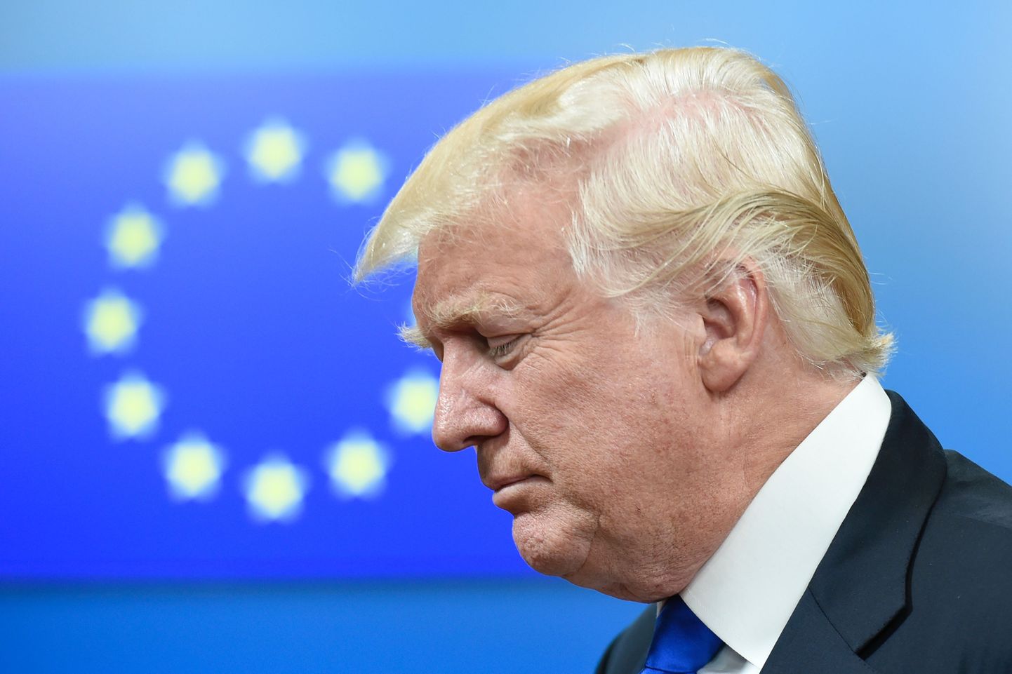 USA president Donald Trump oma Brüsseli-visiidi ajal.