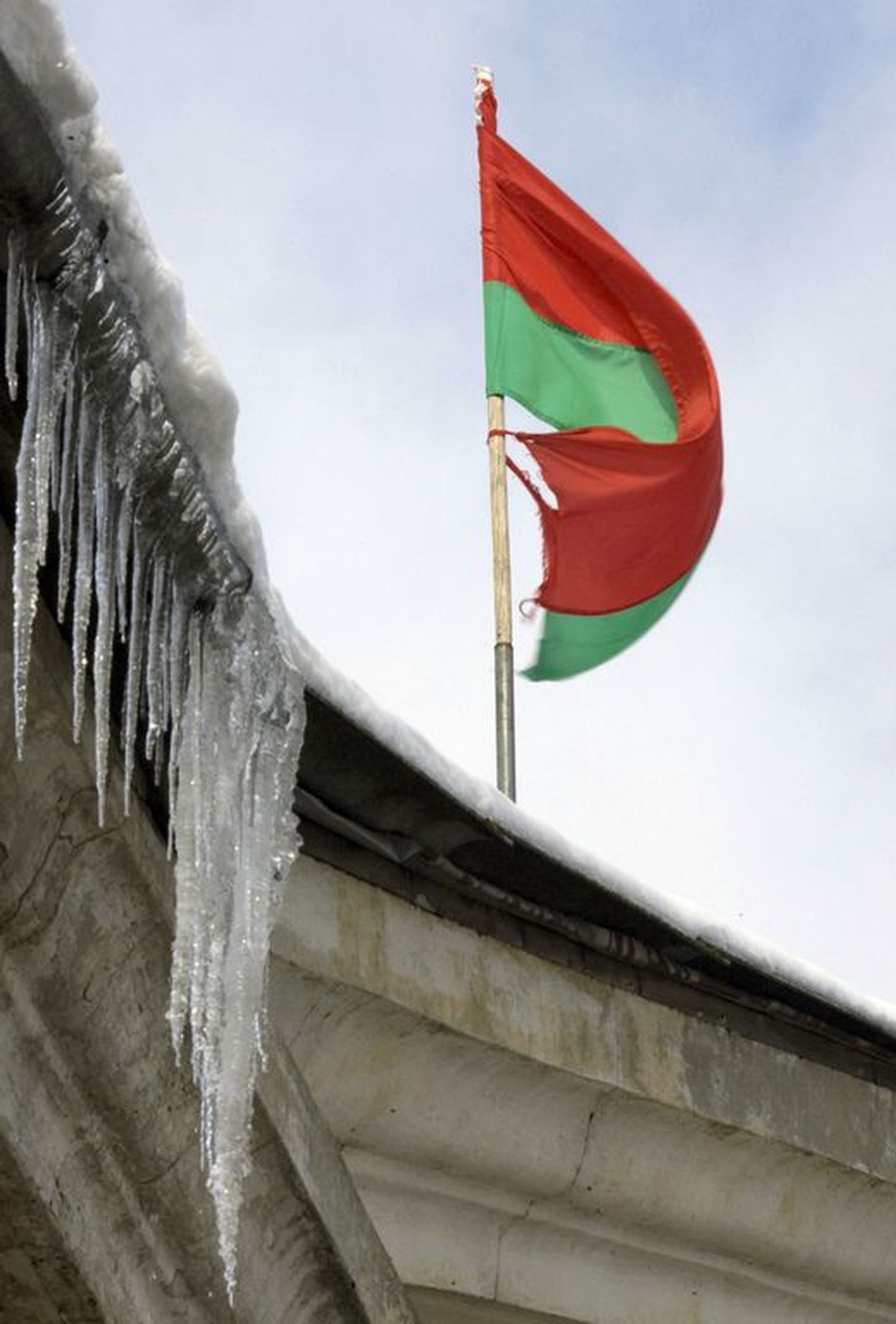Valgevene lipp Minskis..