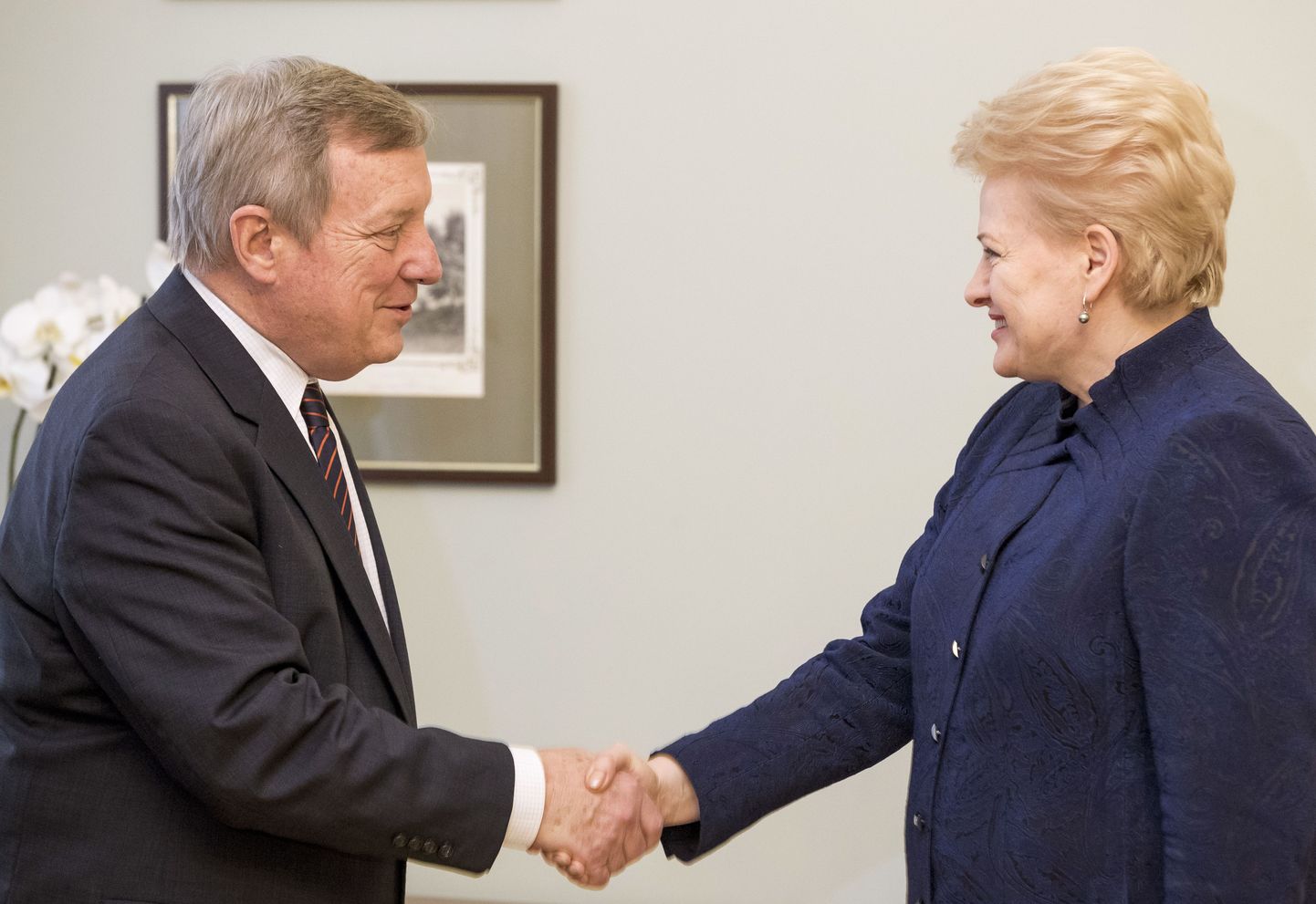 Richard Durbin koos Dalia Grybauskaitėga.