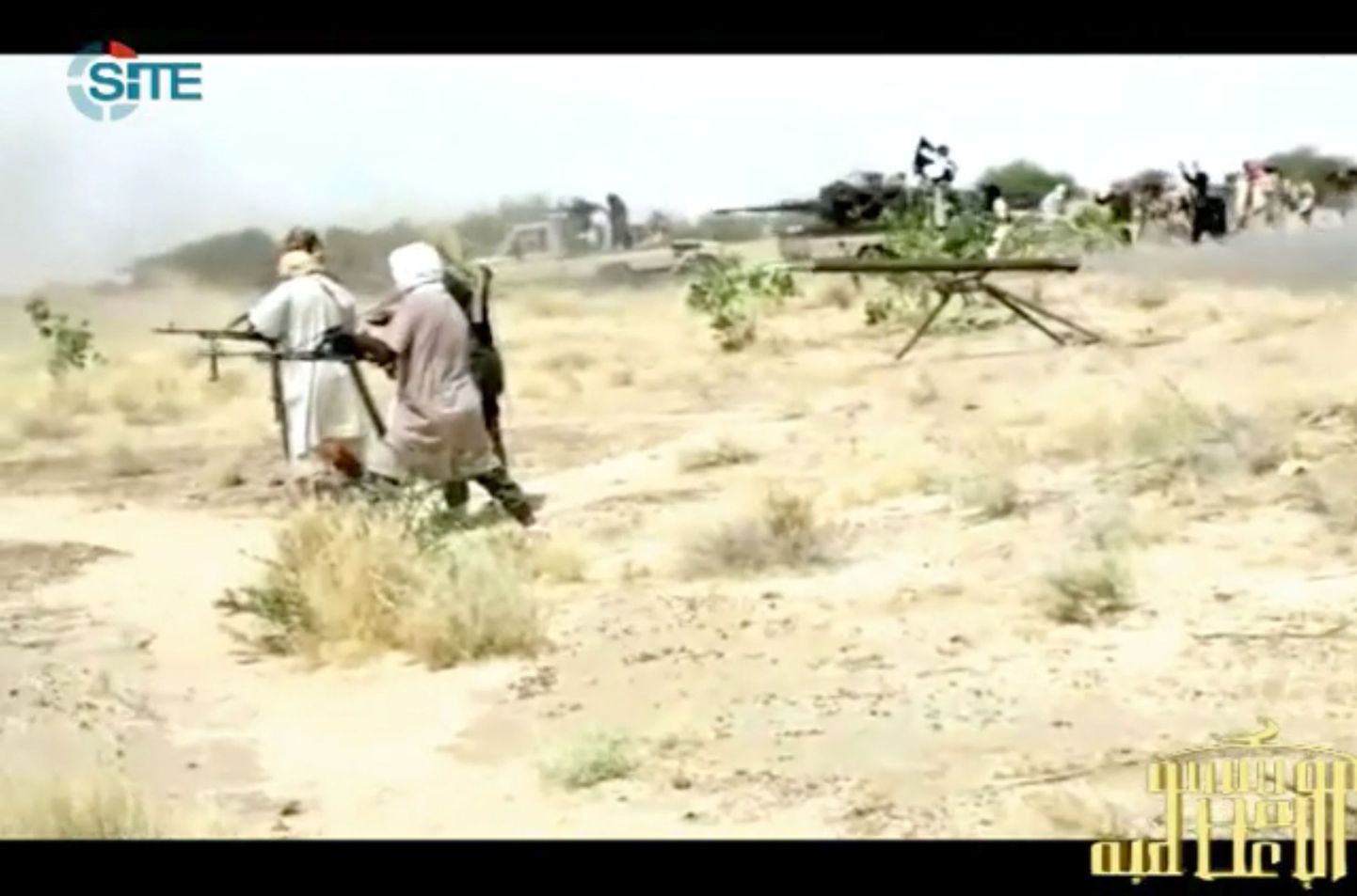 Islami-Magribi Al-Qaeda (AQIM) võitlejad Sahara kõrbes.